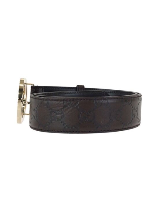 Guccissima Interlocking GG Pattern Dark Brown Gold main image 4